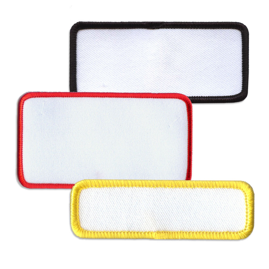 Custom sublimation patch printing patches blank sublimation hat patch with iron on parches para ropa heat transfer logo