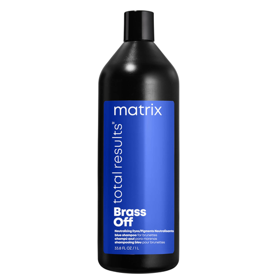 Matrix Total Results Brass Off Brunette Blue Shampoo for Lightened Brunette Hair 1000ml