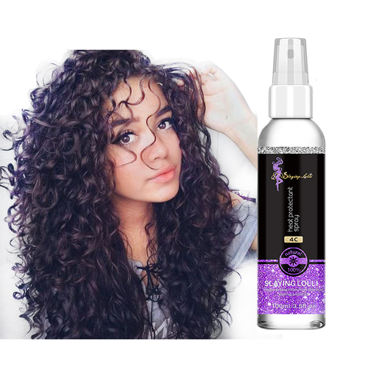 SLAYING LOLLI custom logo flat iron heat protectant argon oil heat protectant spray for ladies