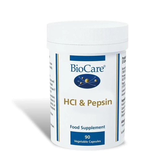 BioCare HCL and Pepsin, 90 VCapsules