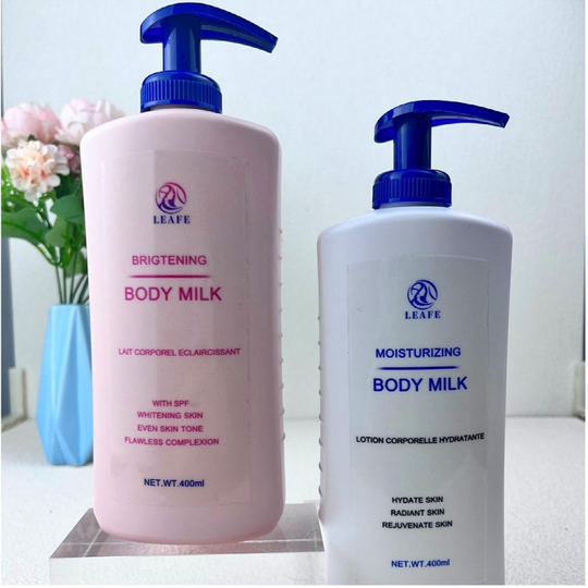 OEM/ODM Organic Natural Brigtening Hydate Skin Body Lotion Aloe Vitamin E Moisturizing Niacinamide Lightening Body Milk Lotion