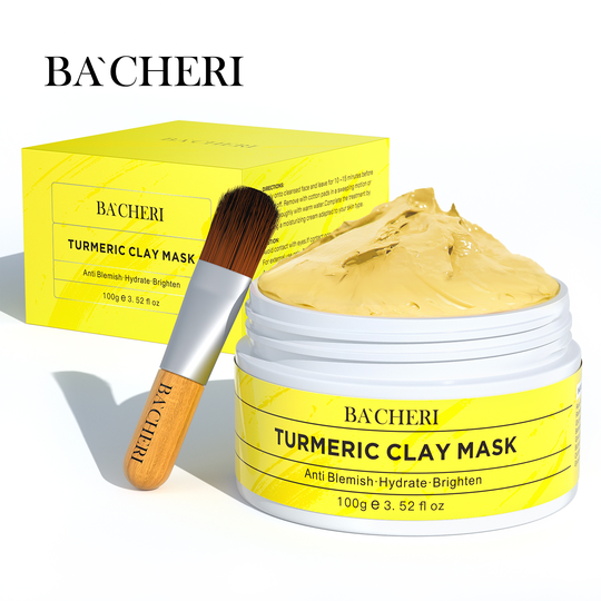 Private Label Skin Care Face Care Brightening Anti Blemish Hydrating Vitamin C Kaolin Clay Mud Mask Turmeric Clay Mask