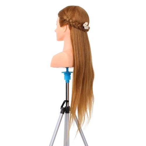 70% Human Hair Mannequin Head