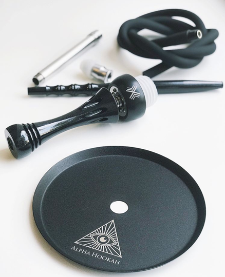 Gold Shisha Accessories Iron Alpha Plate X S Shisha Hookah Plate with Customized Laser Logo Shisha Tray