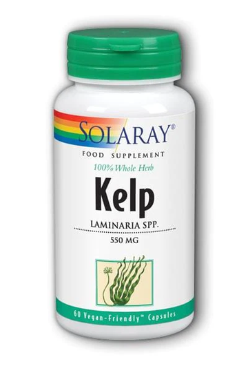 Solaray Kelp, 550mg, 60 Capsules