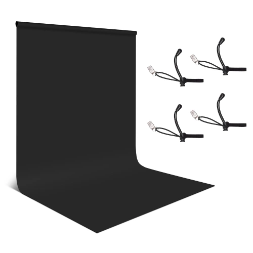 1.8 * 2.8m/ 6 * 9ft Photography Background Screen Portrait Photography Backdrops Photo Studio Props Durable Washable with 4pcs Elastic Clips