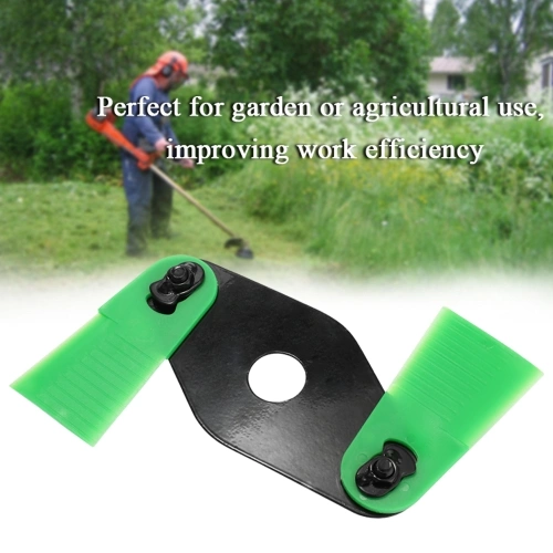 2 Teeth Garden Lawn Trimming Cutter Mower Accessories Grass Disk Leaves Trimmer Cutter Nylon Blade Lawn Mower Cutter Accessories with Double-sided Cutting Edge