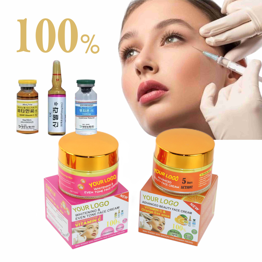 Private Label Vitamin C Whitening and even tone face cream 100% organic reduce spots and wrinkle facial cream for beauty skin