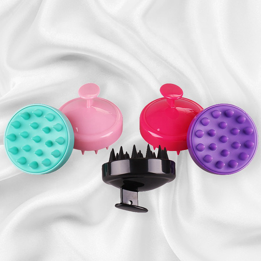 Silicone Hair Scalp Massager Shampoo Brush Head Scrubber Dandruff Brush for Women Men or Pets