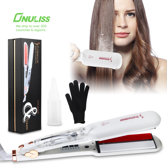 Profesional Infrared Hair Straightener Private Label 450 Degrees Hair Flat Iron Nano Titanium Flat Irons
