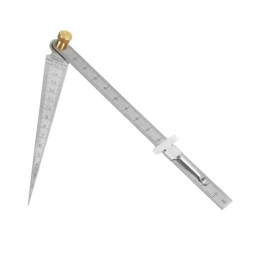 2 PCS 0-15mm Hole Measuring Tapers Ruler Gaps Measuring Ruler Set Depth Inspecting Ruler Utility Measuring Tool