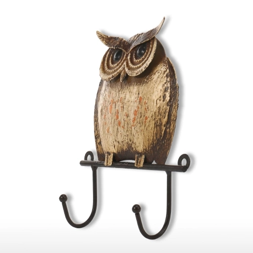 Iron Wall Hook Rustic Metal Decorative Vintage Coat Hook Hat Hook Wall Mounted (Screws Included)